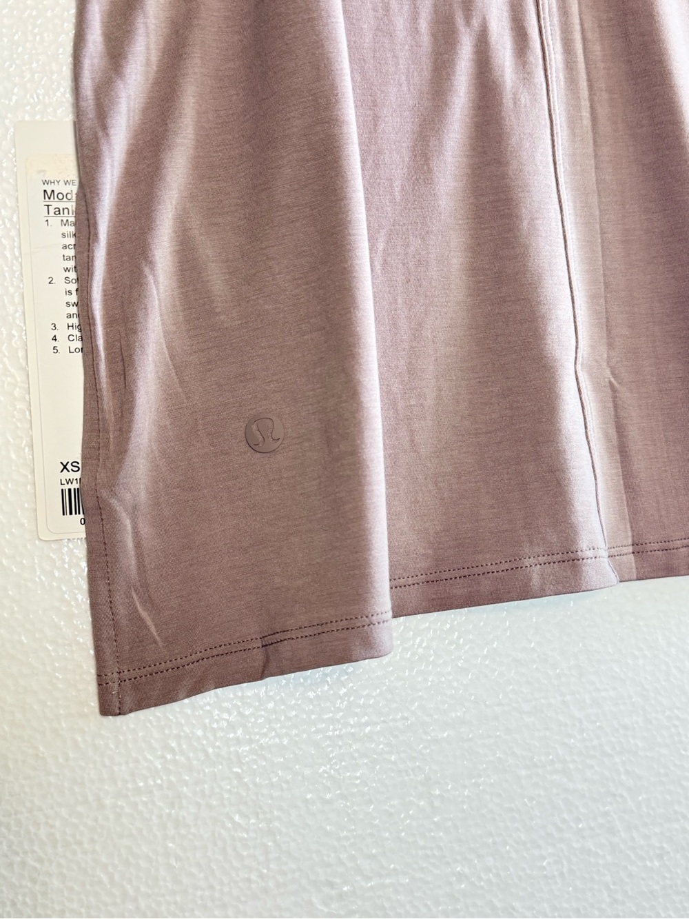 lululemon Modal Silk Side Slit Tank Mauve Dusk Pink Sleeveless Size XS - Picture 4 of 9